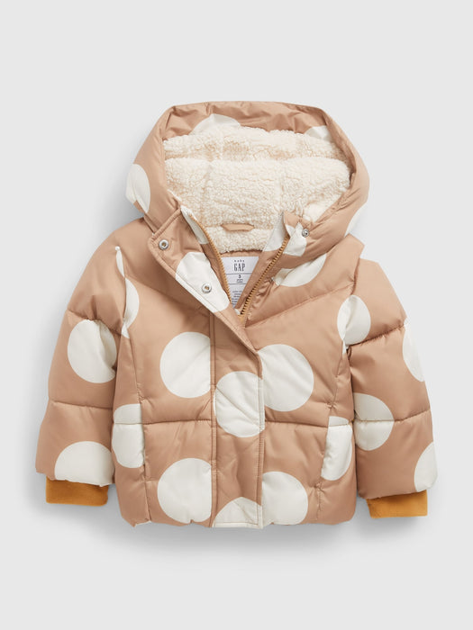 Toddler Sherpa-Lined Puffer Jacket - deerfield brown