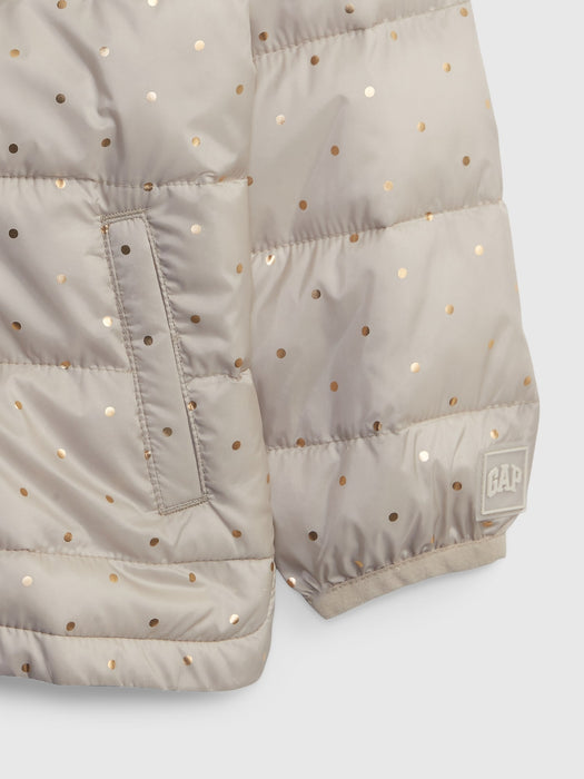 Toddler 100% Recycled 3D Unicorn Lightweight Puffer Jacket