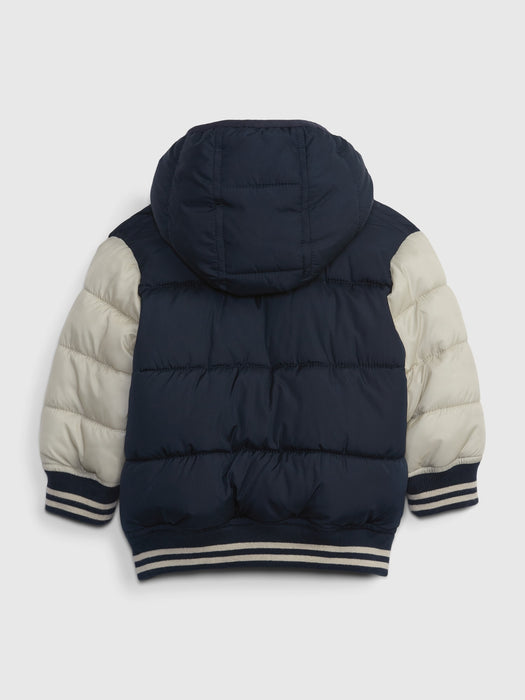 Baby Varsity Puffer Jacket - blue galaxy