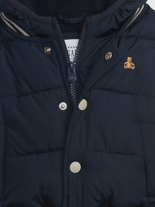 Baby Varsity Puffer Jacket - blue galaxy