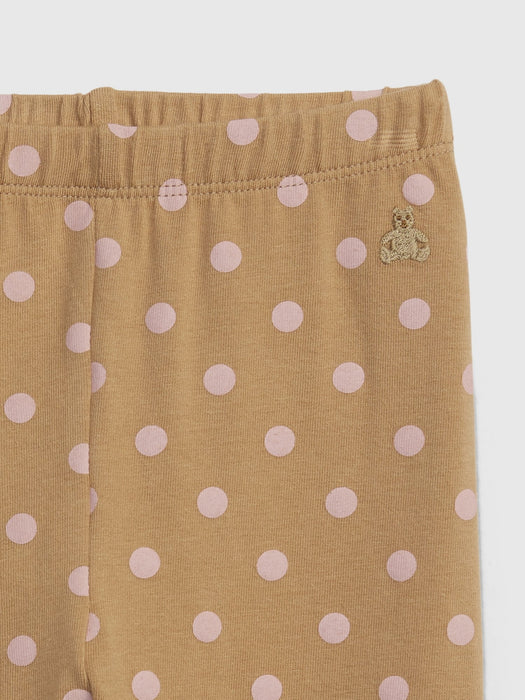 Baby Organic Cotton Mix and Match Printed Leggings - pink dot