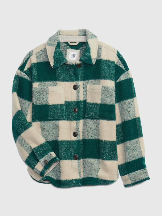 Kids Plaid Shirt Jacket