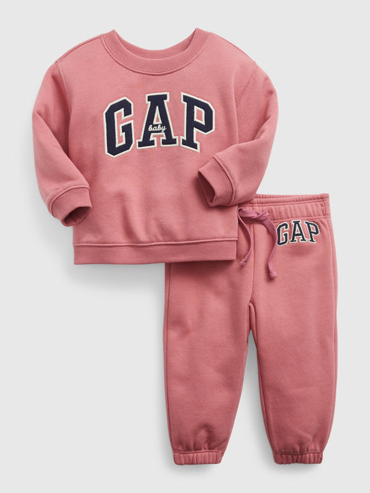 Baby Gap Logo Sweat Set - deco rose