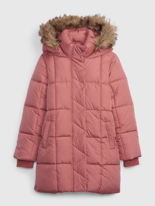 Kids Heavy Weight Parka Jacket - rose pink