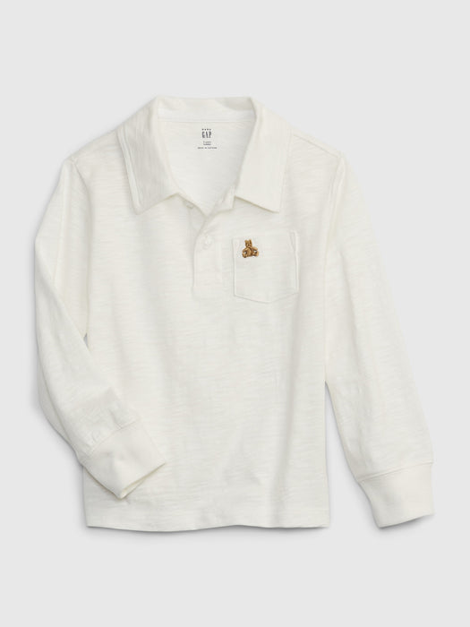 Toddler Jersey Polo Shirt - new off white