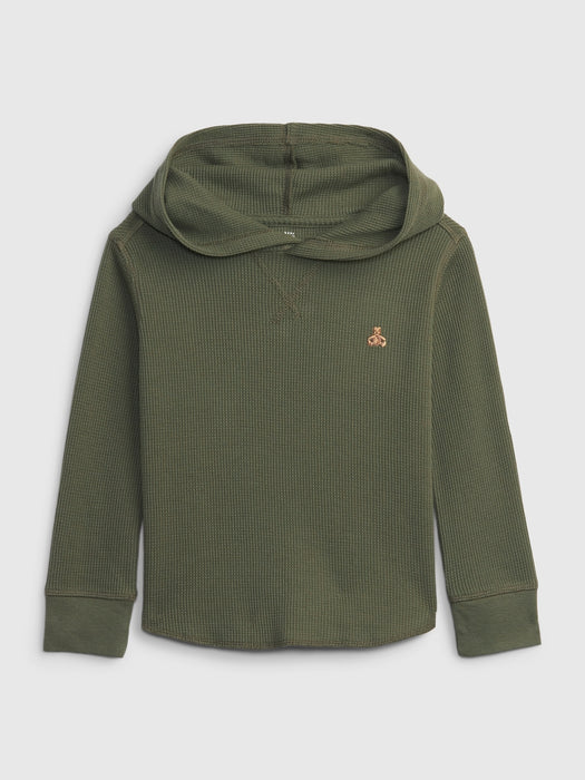 Toddler Waffle Hoodie - army jacket green