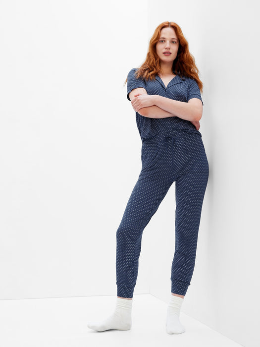 LENZING&#153 TENCEL&#153 Modal Pajama Joggers - blue dot