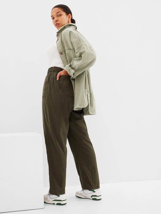 TENCEL&#153 Lyocell High Rise Pull-On Pants with Washwell - mistletoe green