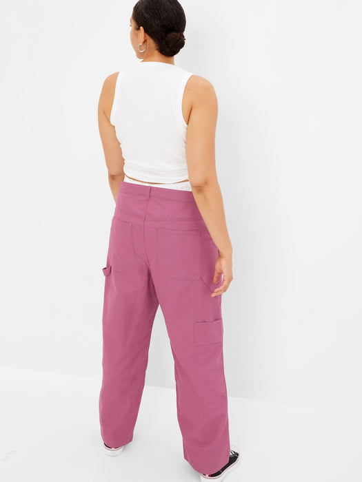 High Rise '90s Loose Carpenter Pants with Washwell