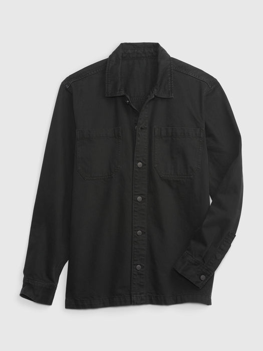 Denim Utility Overshirt