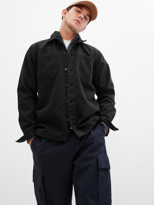 Denim Utility Overshirt