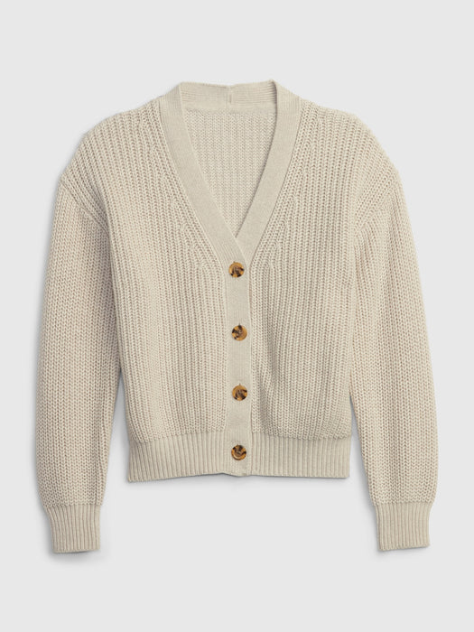 Kids Shaker-Stitch Cardigan