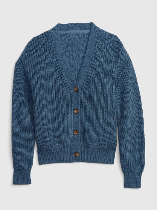 Kids Shaker-Stitch Cardigan