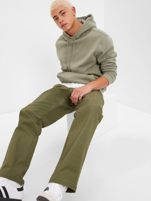 Modern Khakis in Relaxed Fit with GapFlex - army jacket green