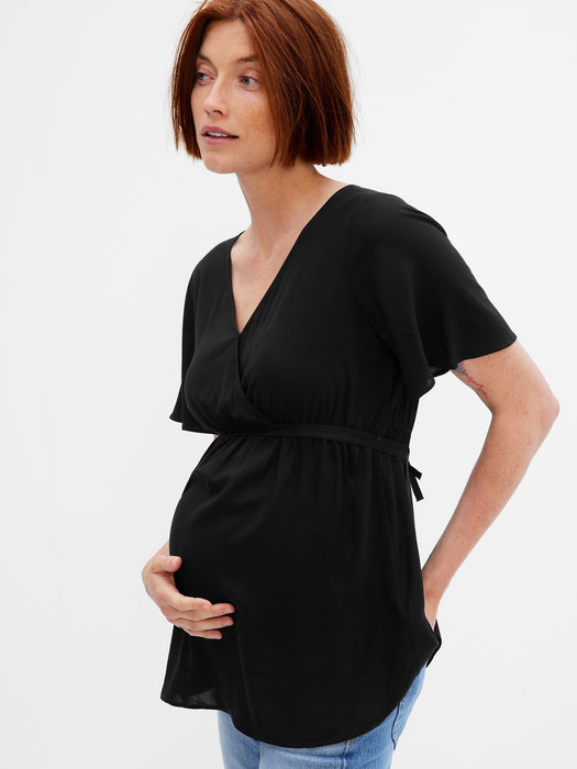 Maternity Tie-Waist Top