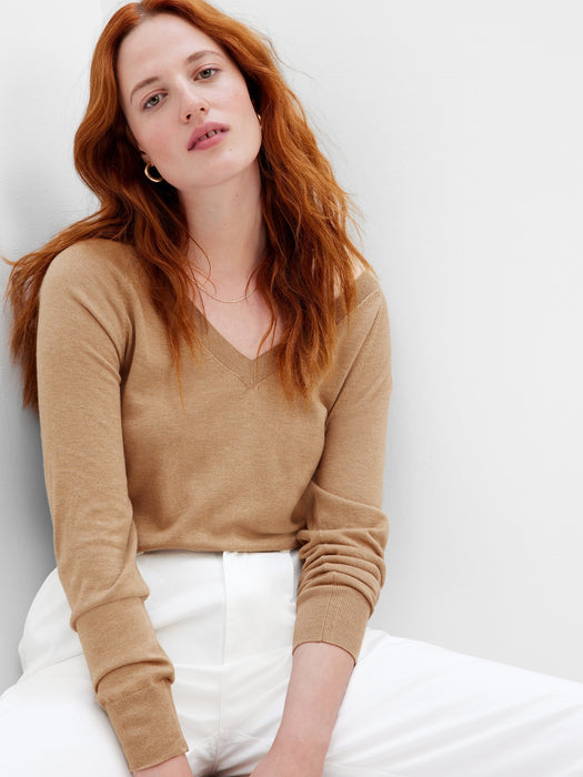 Easy Pullover Sweater - camel tan