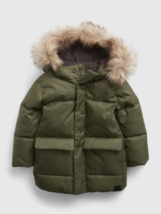 Toddler Heavy Weight Parka Jacket - army jacket green