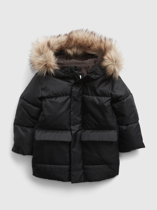 Toddler Heavy Weight Parka Jacket - black