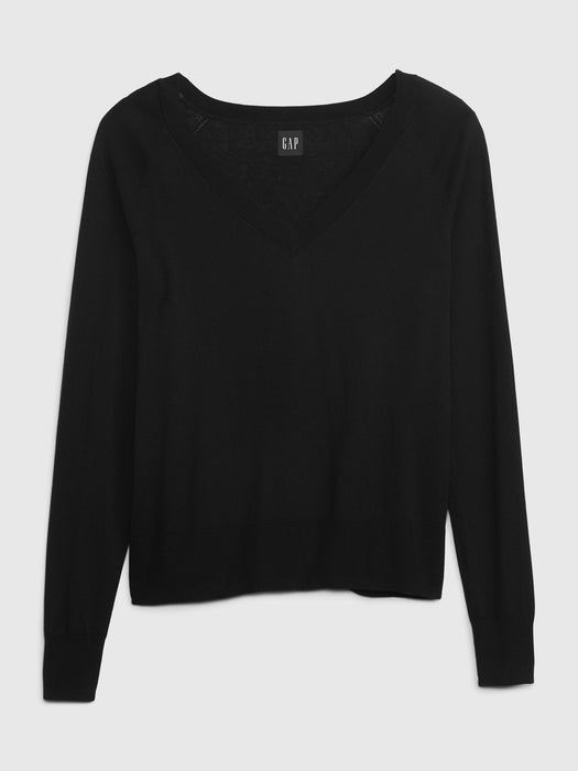 Easy Pullover Sweater - true black