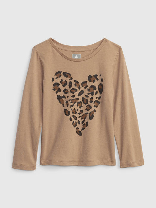 Toddler 100% Organic Cotton Mix and Match Graphic T-Shirt - leopard print