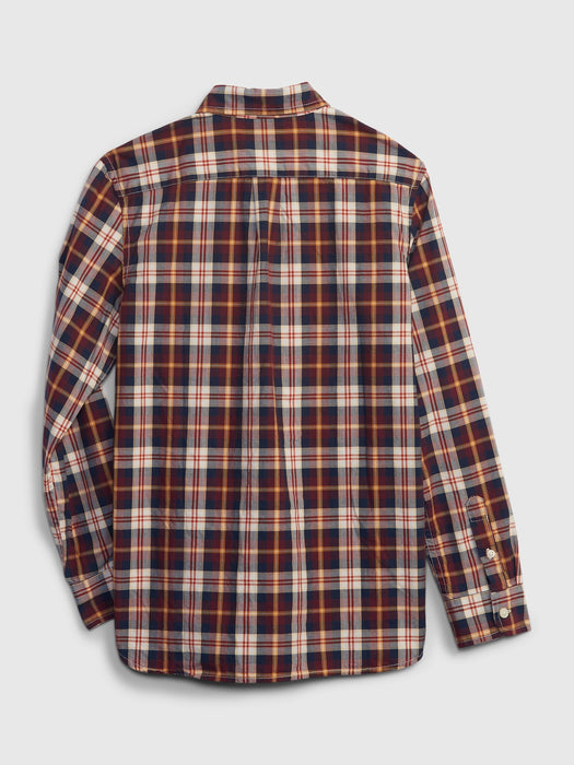 Kids Plaid Poplin Shirt