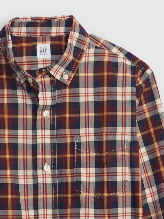 Kids Plaid Poplin Shirt