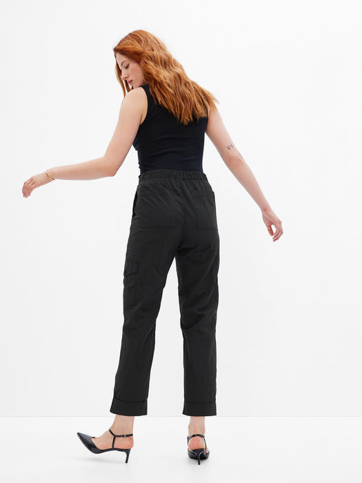 Nylon Pull-On Cargo Pants