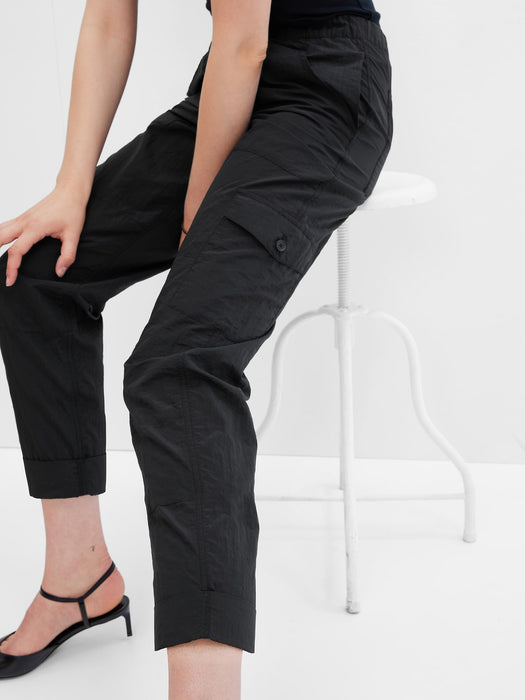 Nylon Pull-On Cargo Pants