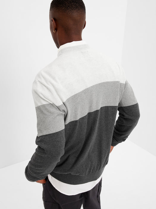 Mainstay Colorblock Crewneck Sweater