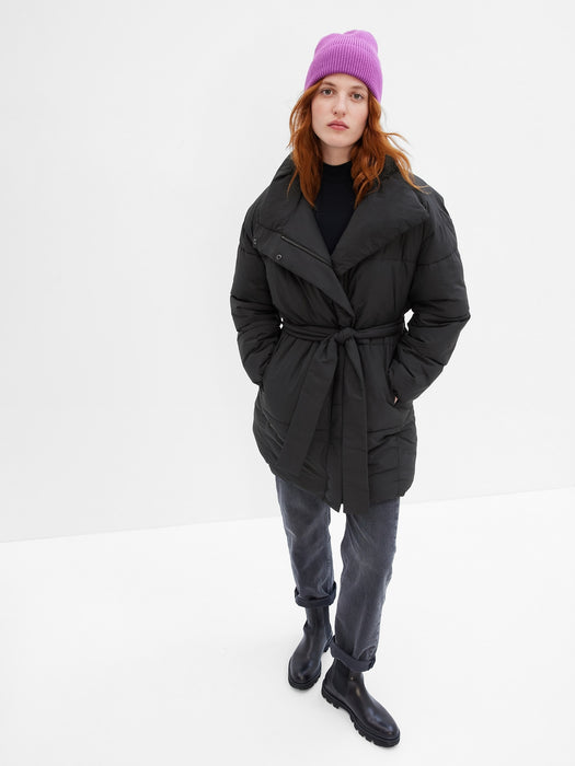 Duvet Wrap Puffer Coat