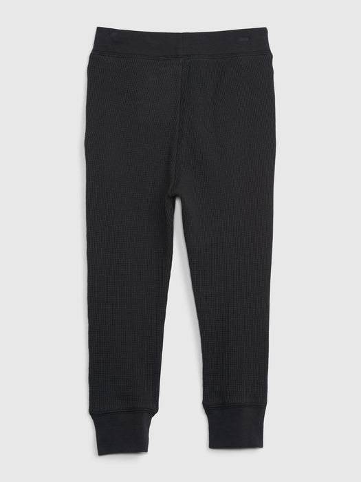 Toddler Waffle Joggers - moonless night black