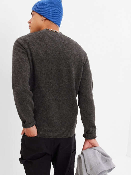 Recycled Crewneck Sweater - charcoal heather