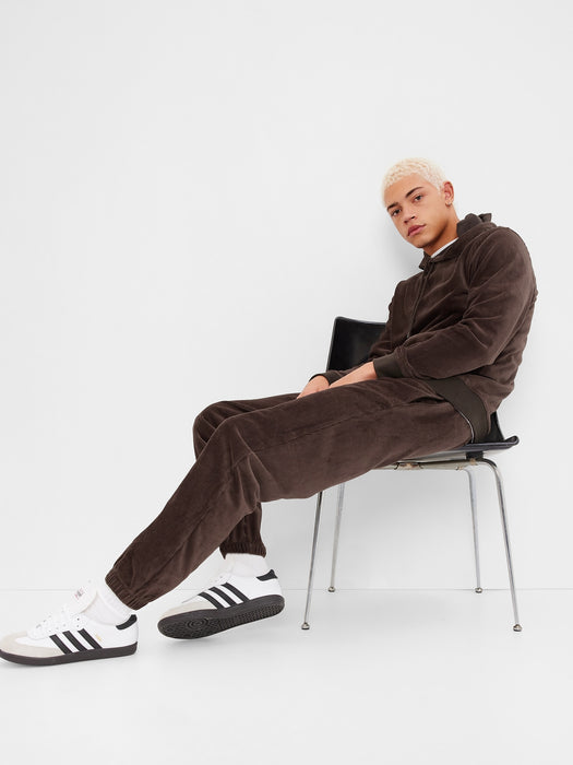 Corduroy Joggers - brown noir