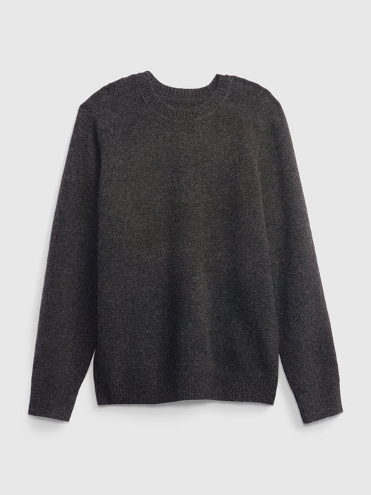 Recycled Crewneck Sweater - charcoal heather