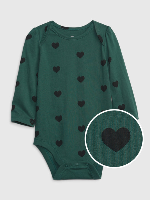 Baby 100% Organic Cotton Mix and Match Printed Bodysuit - bistro green