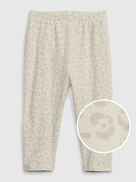 Baby Organic Cotton Mix and Match Printed Leggings - snow leopard