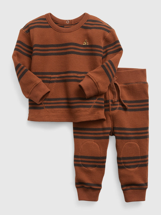 Baby Waffle Two-Piece Outfit Set