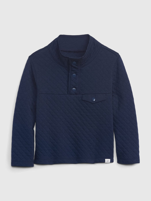 Toddler Quilted Sweatshirt - tapestry navy blue