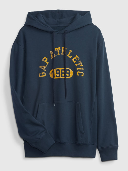 Organic Cotton Gap Athletic Logo Hoodie