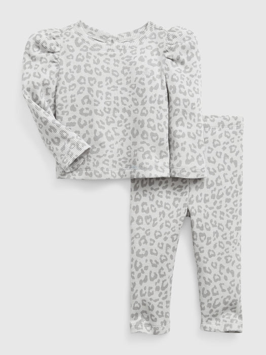 Baby Waffle Two-Piece Outfit Set