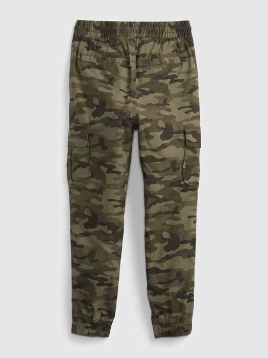 Kids Jersey-Lined Cargo Joggers