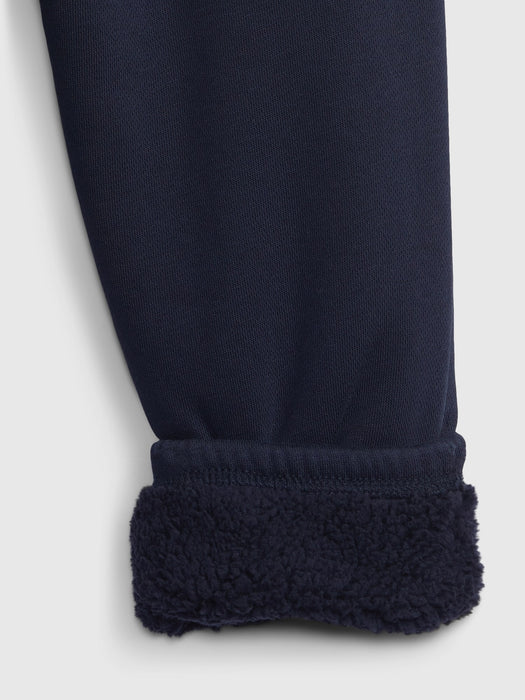 Toddler Sherpa-Lined Joggers - tapestry navy blue