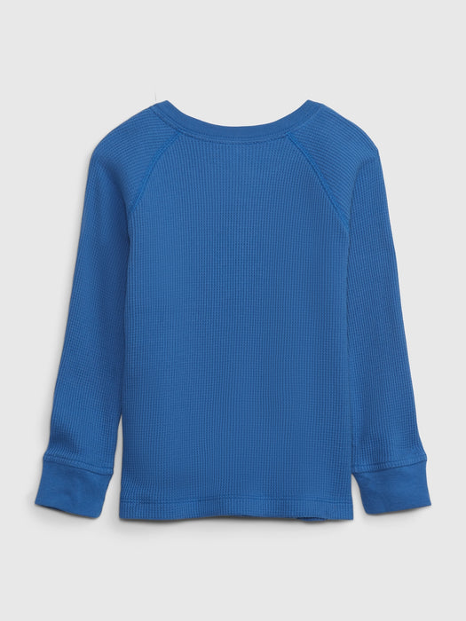 Toddler Waffle Henley T-Shirt - imperial blue