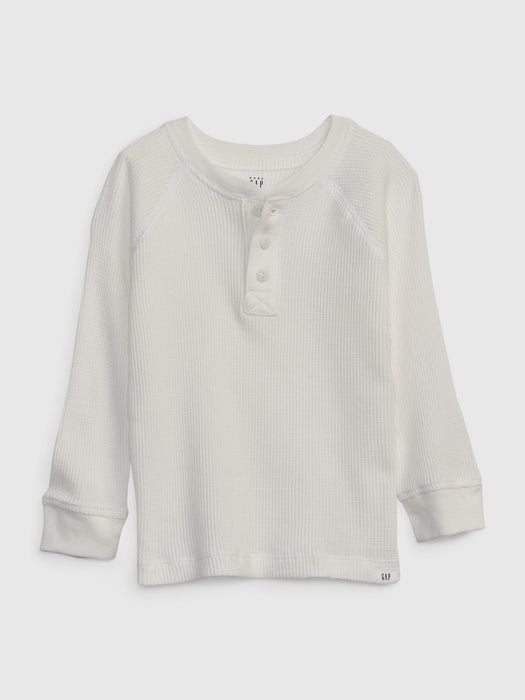 Toddler Waffle Henley T-Shirt - new off white