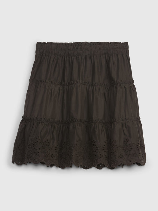 Teen 100% Organic Cotton Eyelet Skirt