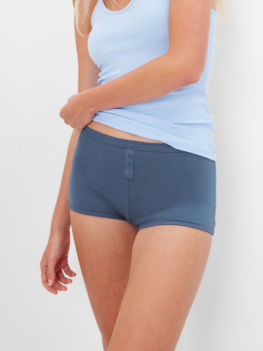 Organic Cotton Shorty - bainbridge blue