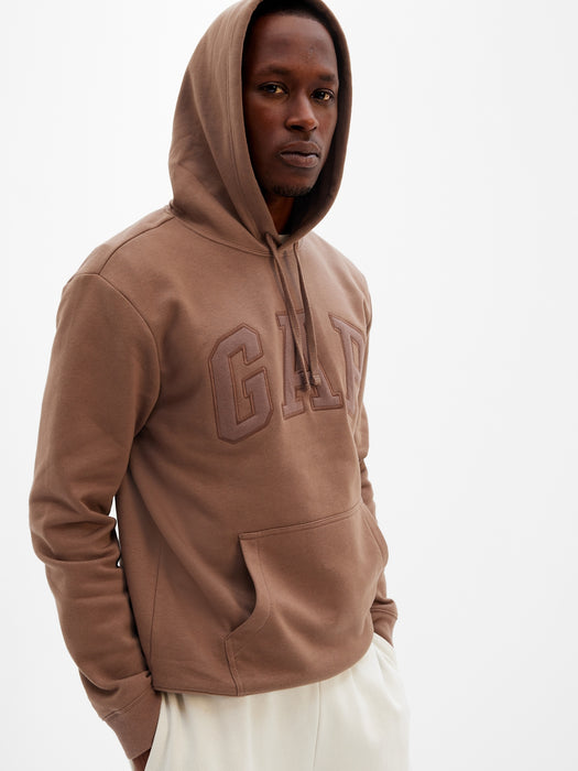 Gap Arch Logo Hoodie - cozy brown