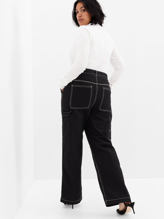 High Rise '90s Loose Carpenter Pants with Washwell