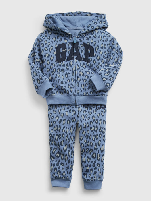 Toddler Gap Logo Fleece Sweat Set - bainbridge blue