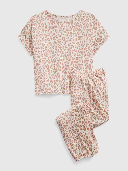 Kids 100% Recycled PJ Jogger Set - birch